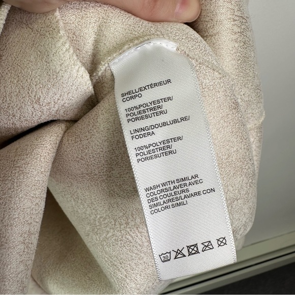 Rebecca Minkoff Harper Long Sherpa‎ Shacket Ivory Size L - Picture 8 of 9